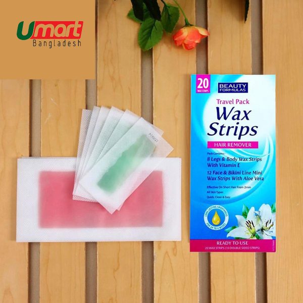 Beauty Formulas Wax Strips Travel Pack