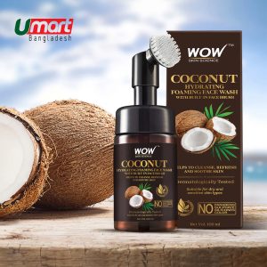 Wow Skin Science Coconut Hydrating Face Wash With Brush 150ml