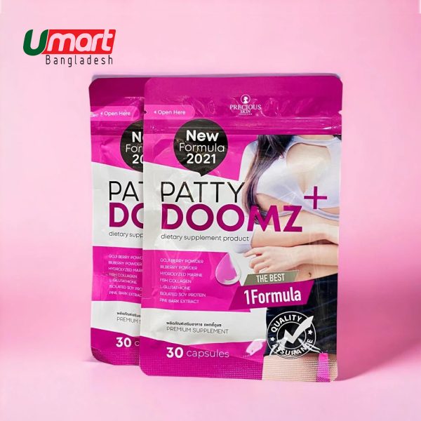 PRETTY DOOMZ PLUS Breast Enhancement Whitening Skin 30 Caps