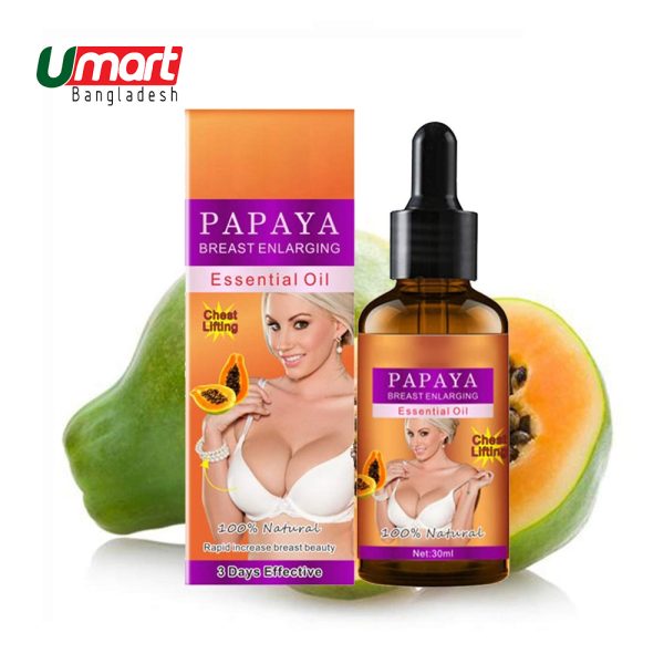 Papaya Breast Enhancement Essential Oil, Bust Firming Lifting Breast Enlargement Essential Oil 30ml