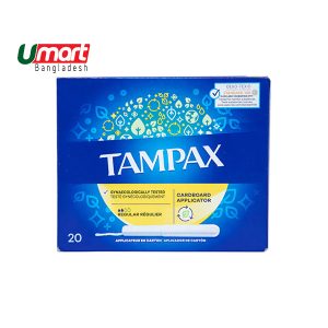 Tampax Regular Protective Skirt Cardboard Applicator 20