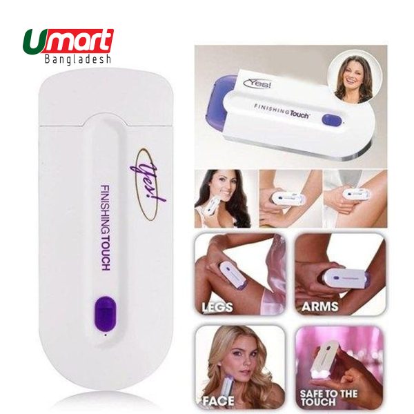 Instant & Pain Free Finishing Touch Hair Remover Epilator Kit Instant Pain Free With Sensor Light Safe Remove Hair AnyWhere!