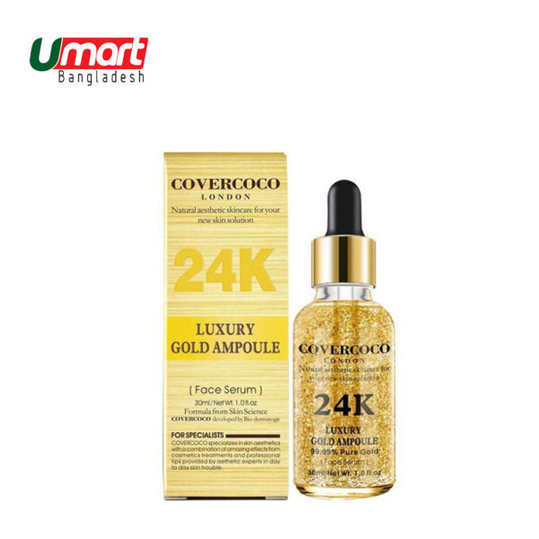 Covercoco 24K Luxury Gold Ampoule Face Serum 30ml