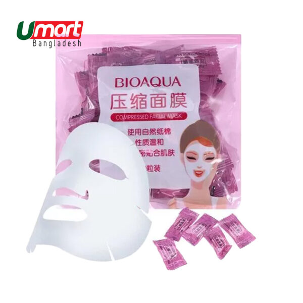 Bioaqua Compressed Dry Sheet Mask 50pcs Chocolate Mask