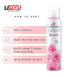 Enchanteur Perfumed Deo Body Spray Romantic 150ml