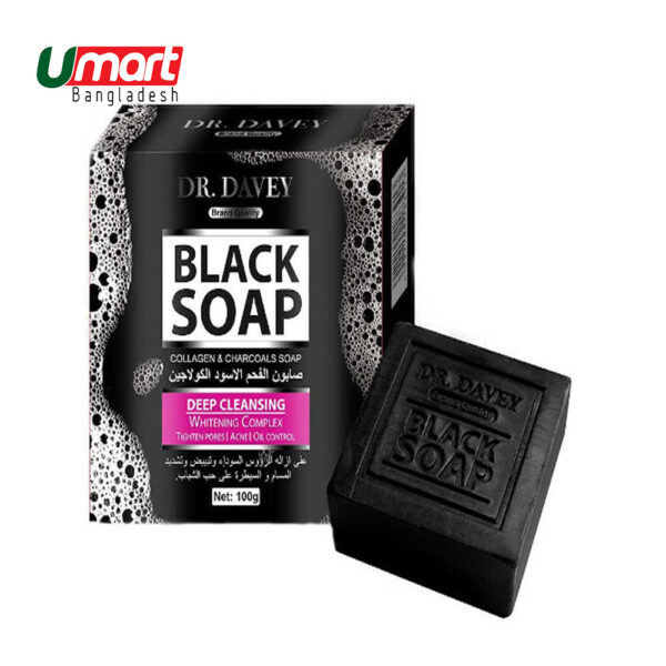 Original Dr. Davey Black Soap Deep Cleansing 100gm