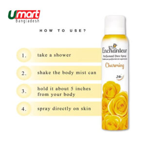 Enchanteur Perfumed Deo Body Spray Charming 150ml