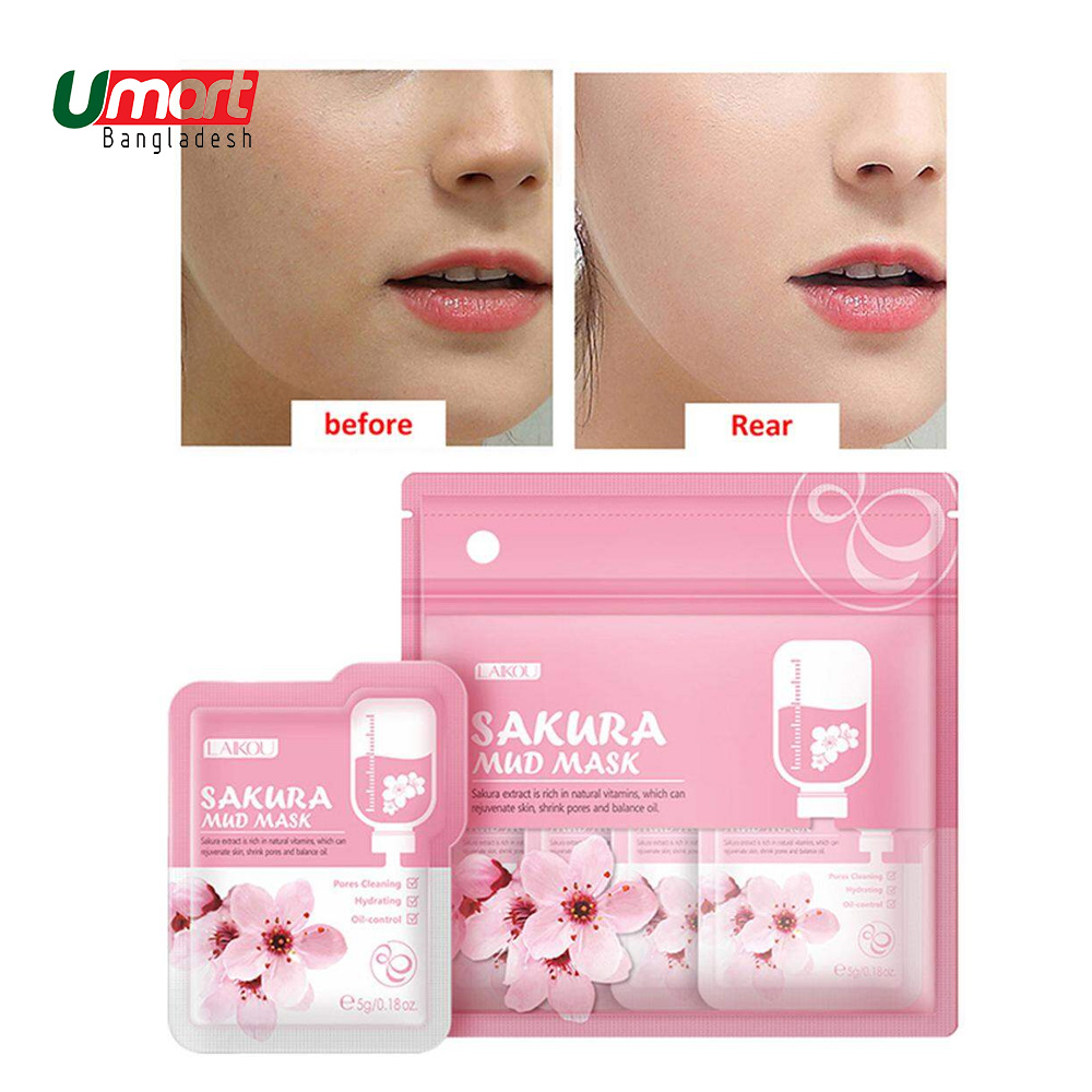 Laikou Japan Sakura Mud Mask 5g 3pcs
